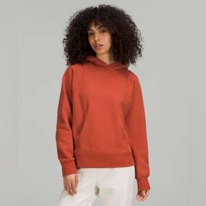Lululemon Loungeful Hoodie, Red Rock orange, size 10